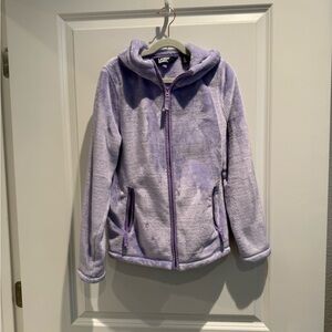 Lands' End Light Purple Fleece Jacket kids size 10/12